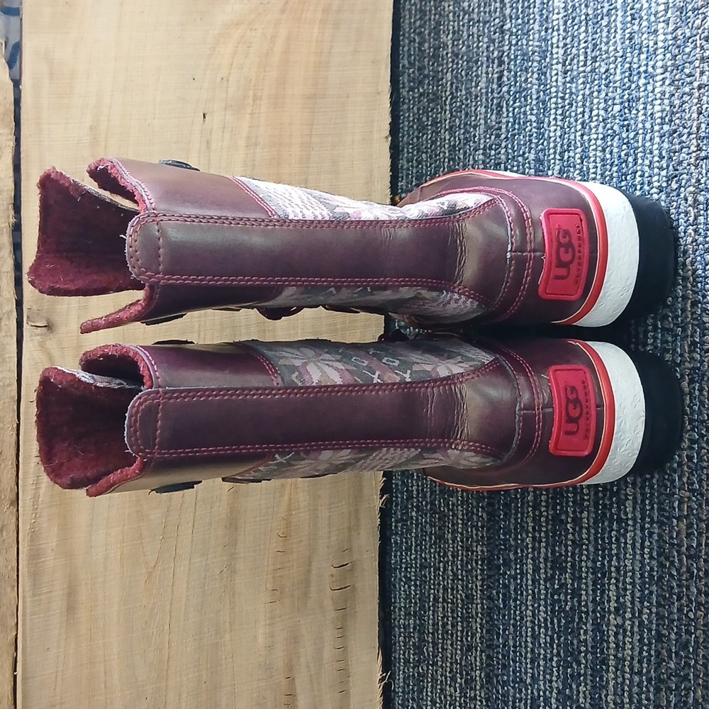 UGG Baroness Sugar Plum Nordic Waterproof Boots Size 5 Limited Edition - Picture 5 of 9